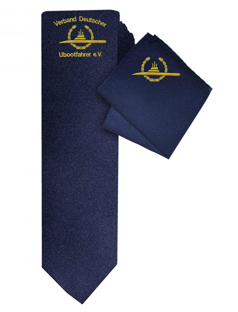 Krawatte + Einstecktuch VDU - uni