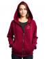 Preview: puranda Sweatjacke - FMG CHAM - weinrot - Model01nah