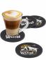 Preview: Untersetzer aus Filz WOID - 10 cm - schwarz - Glas