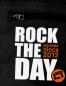 Preview: Daunenjacke Rock the Day - schwarz - Aufdruck