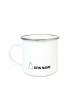 Preview: Emaille Tasse IM WOID DAHOAM WOID - 300 ml - hinten
