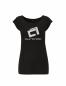 Preview: puranda Bambus T-Shirt Logoshirt - schwarz - vorne
