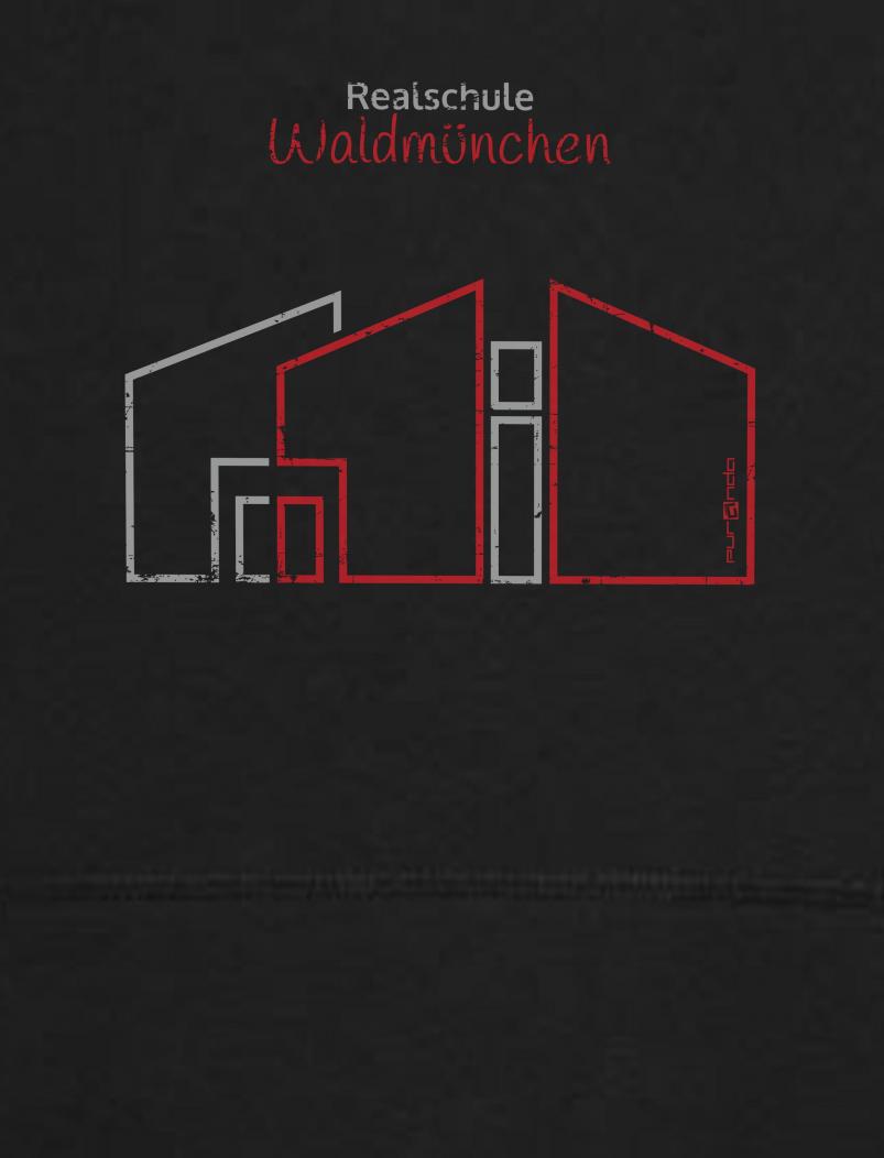 puranda Hoodie REALSCHULE WALDMÜNCHEN - schwarz - Motiv