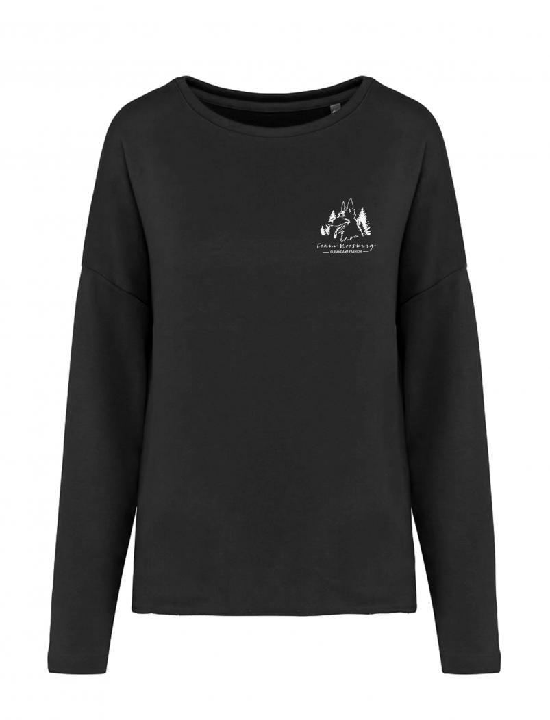 puranda Oversize Sweater TEAM MOOSBURG - schwarz - Model nah