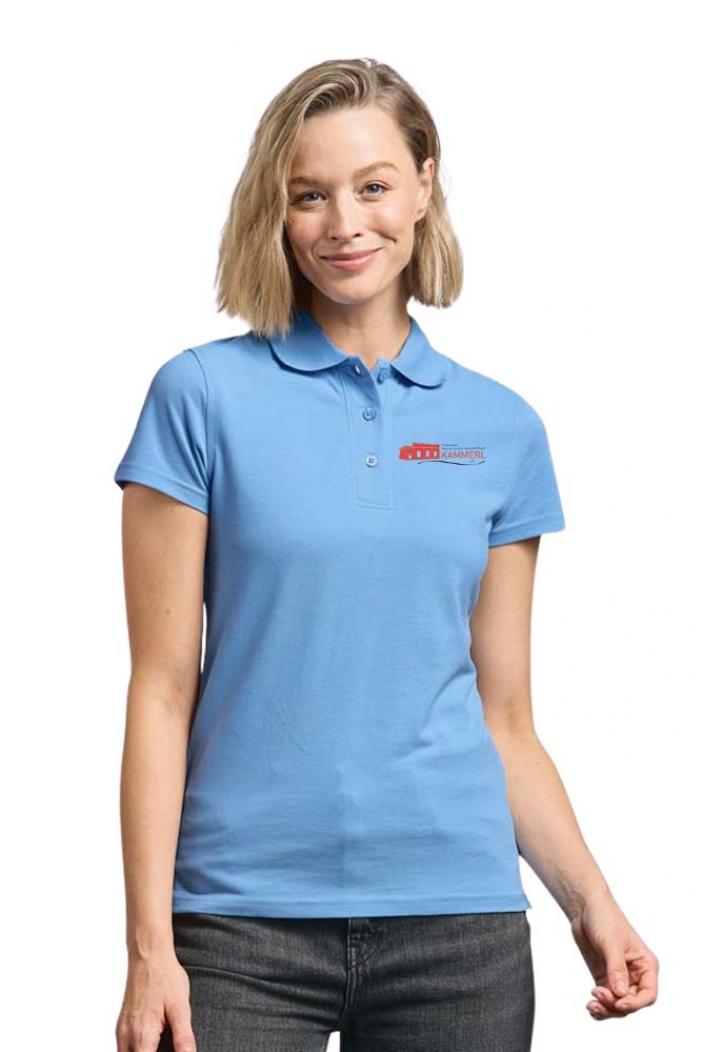 puranda Poloshirt FÖRDERVEREINS HISTORISCHES BAHNWASSERKRAFTWERK KAMMERL e.V- alaskian blue - Model nah