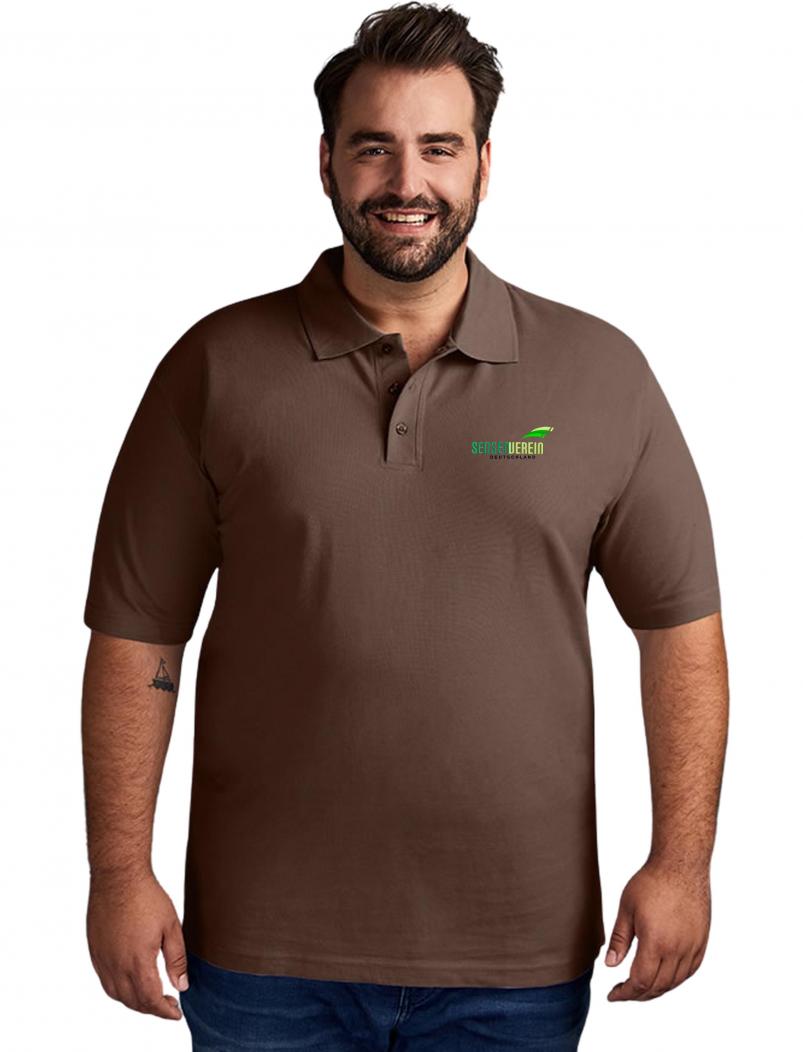 puranda Poloshirt SENSENVEREIN - braun - Model2 nah