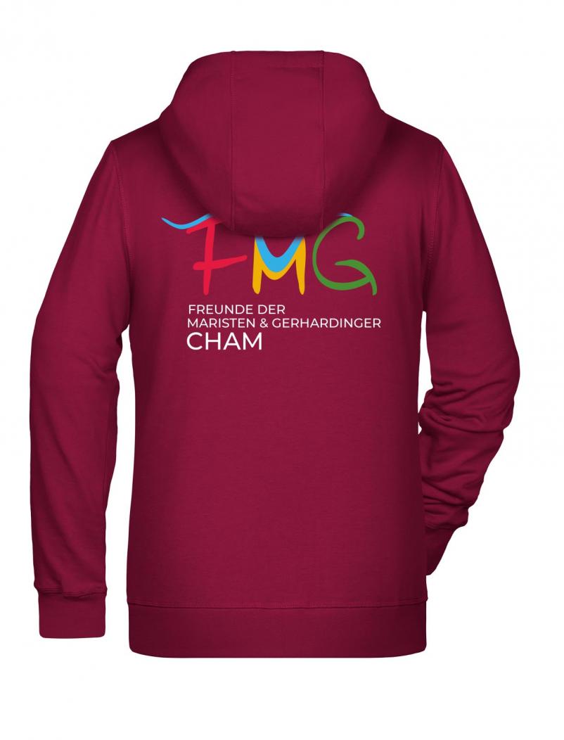 puranda Sweatjacke - FMG CHAM - weinrot - Hoodie hinten