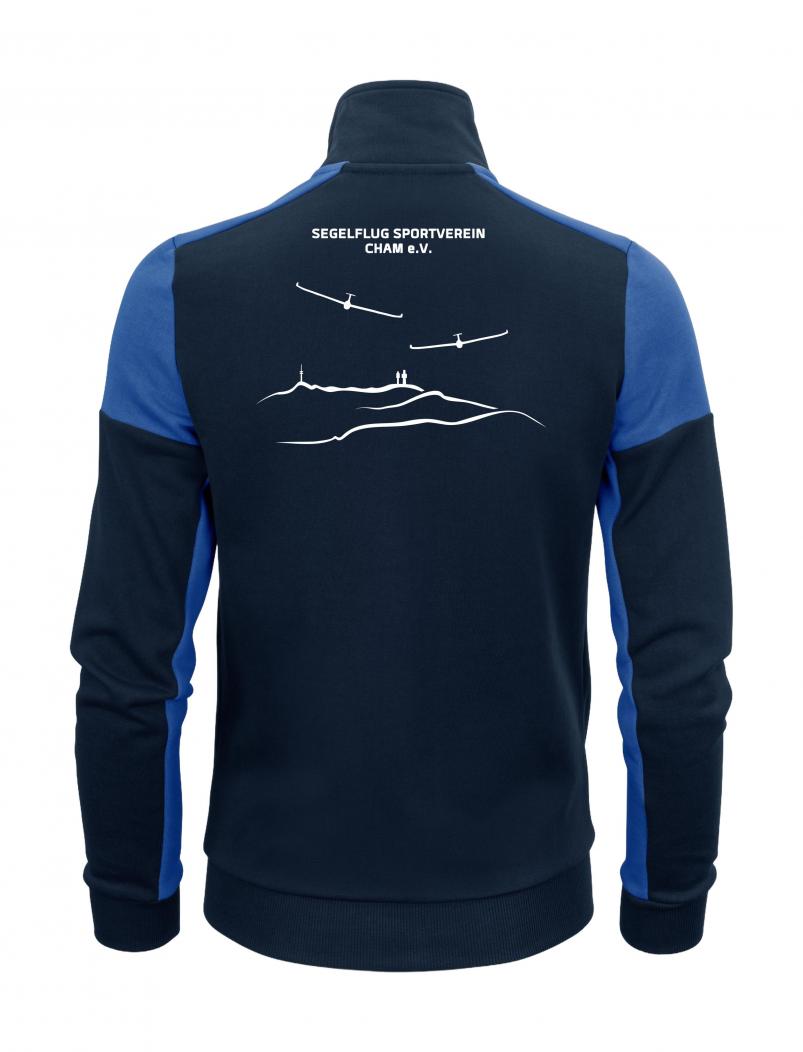 Preview: puranda Sweatjacke SEGELFLUG SPORTVEREIN  CHAM - marine/kobalt - Sweatjacke hinten