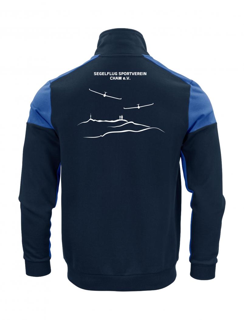 Preview: puranda Sweatjacke SEGELFLUG SPORTVEREIN  CHAM - marine/kobalt- Sweatjacke hinten
