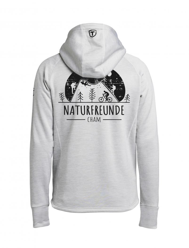 Preview: puranda Sweatjacke TXlite NATURFREUNDE CHAM - navy - Sweatjacke hinten