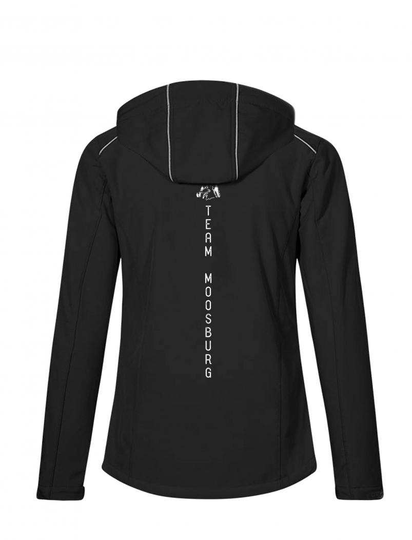 puranda TEAM MOOSBURG warme Softshelljacke - schwarz - Softshelljacke hinten