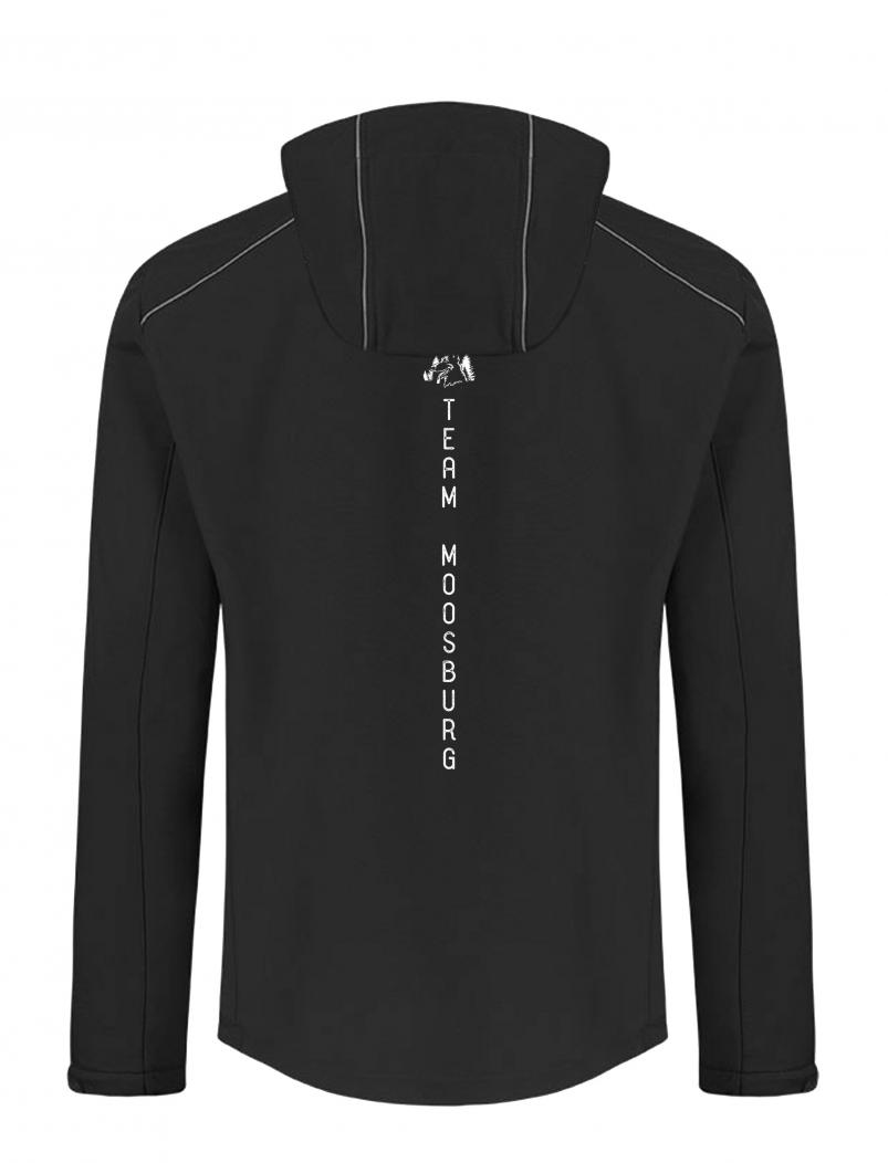 puranda TEAM MOOSBURG warme Softshelljacke - schwarz - Softshelljacke hinten