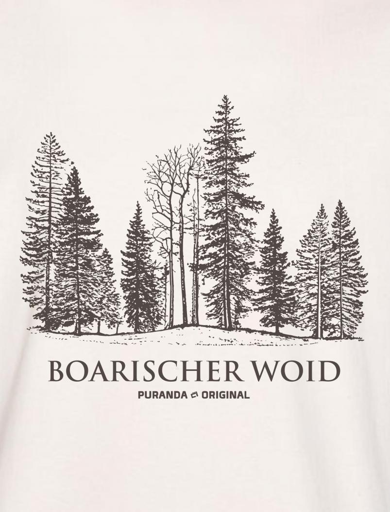puranda T-Shirt - BOARISCHER WOID - natur - Motiv