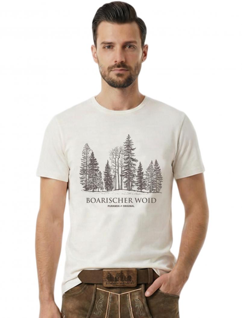 puranda T-Shirt - BOARISCHER WOID - natur - Model