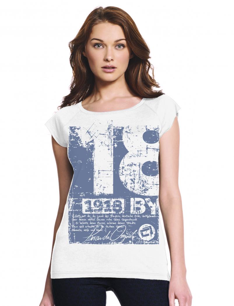puranda T-Shirt FREISTAAT BAYERN - weiss - Model01nah