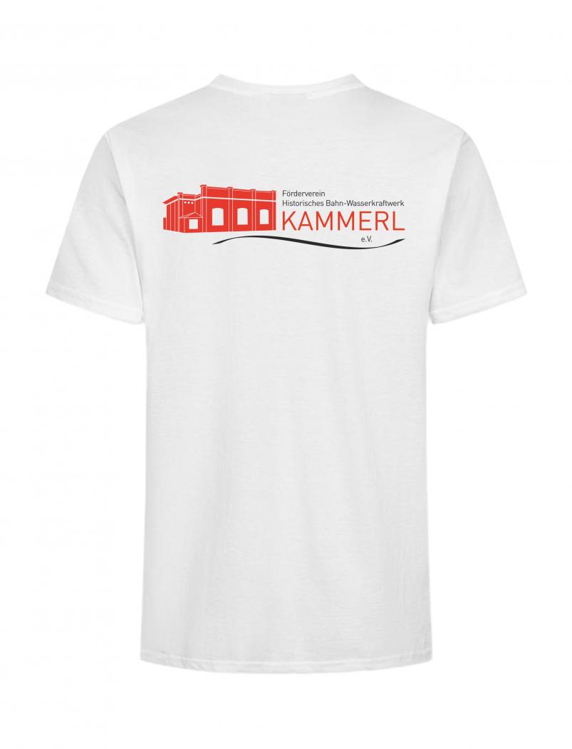 Preview: puranda T-Shirt FÖRDERVEREINS HISTORISCHES BAHNWASSERKRAFTWERK KAMMERL e.V- weiss - Tshirt