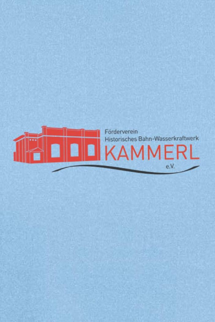 Preview: puranda T-Shirt FÖRDERVEREINS HISTORISCHES BAHNWASSERKRAFTWERK KAMMERL e.V- alaskian blue - Nahaufnahme