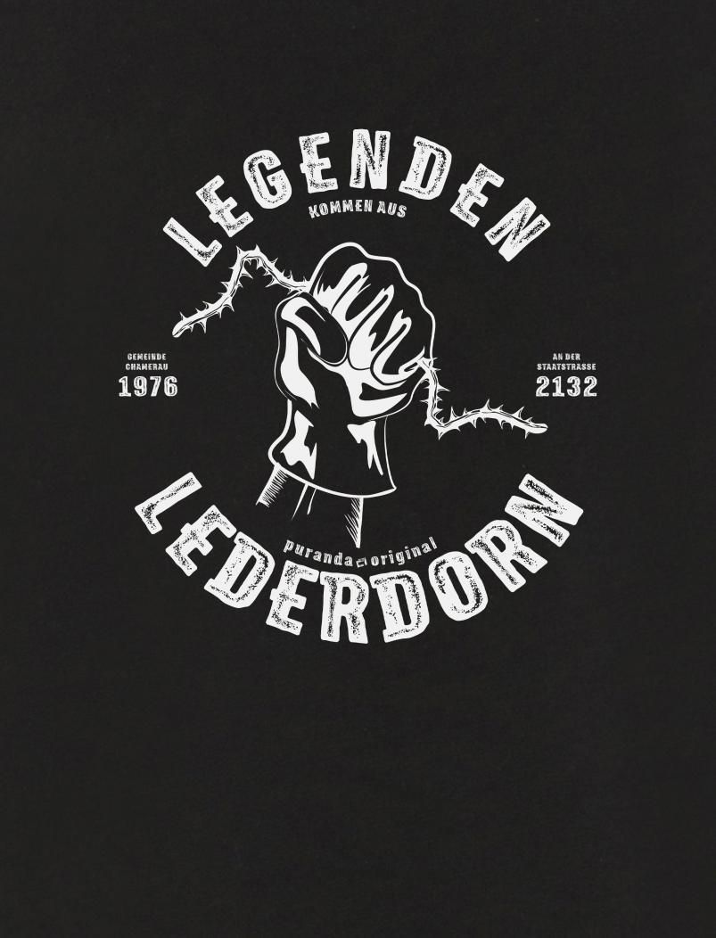 puranda T-Shirt LEDERDORN - schwarz - Motiv