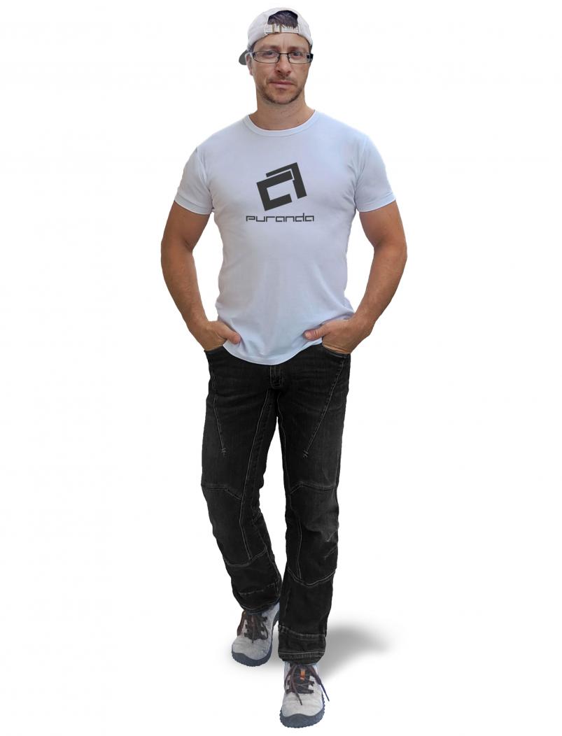 puranda T-Shirt LOGOSHIRT - weiss - Model-01