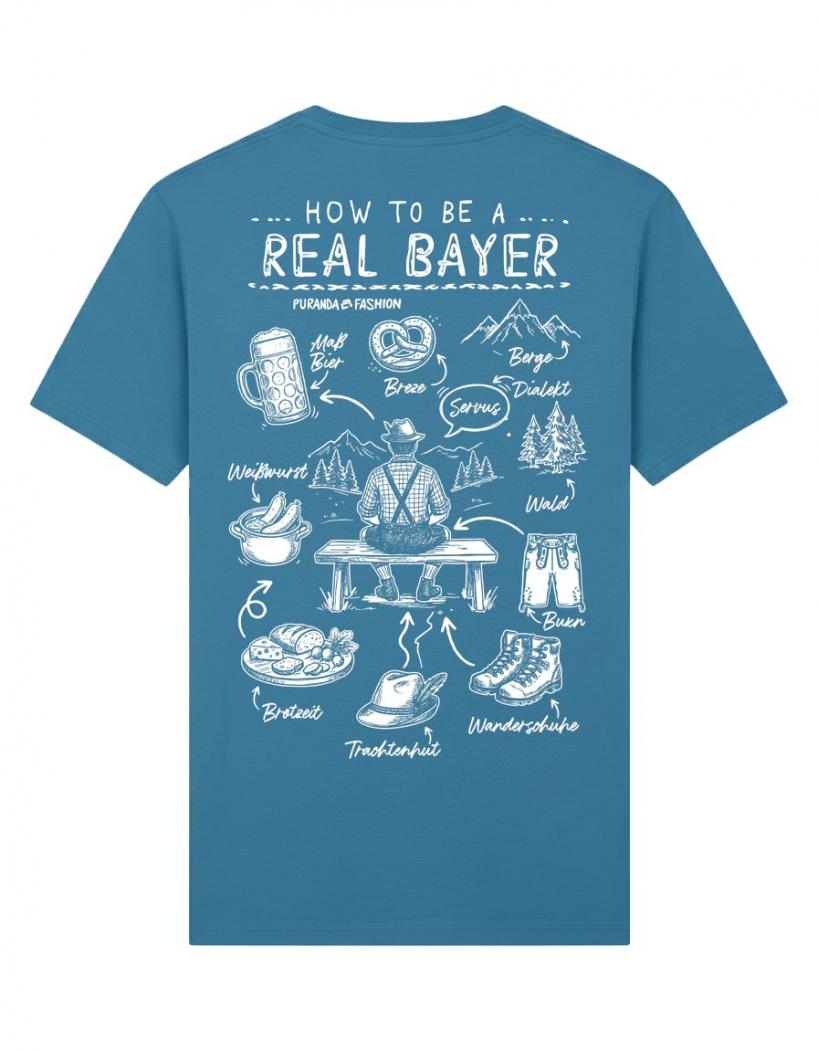 Preview: puranda T-Shirt Real Bayer - blau - Tshirt