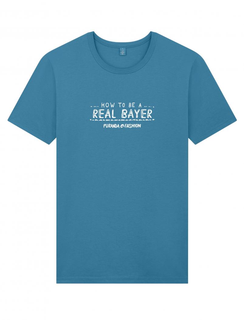 Preview: puranda T-Shirt Real Bayer - blau - Motiv