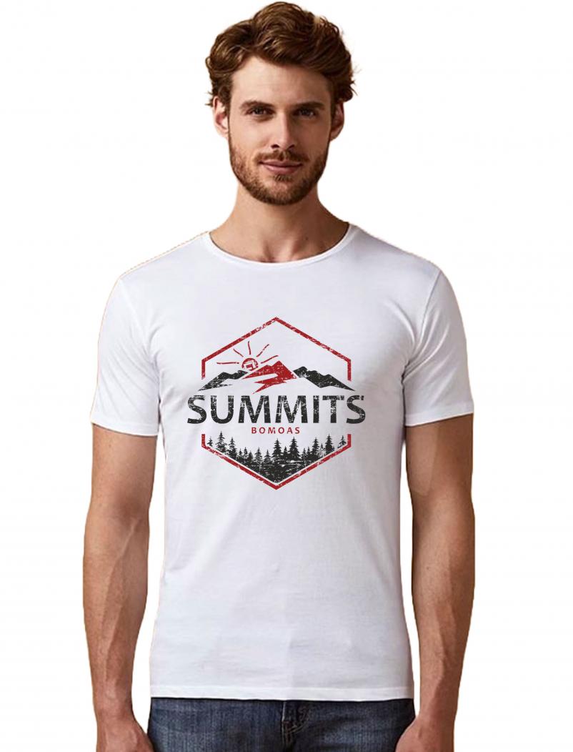 puranda T-Shirt SEVEN SUMMITS - weiss - Model01nah