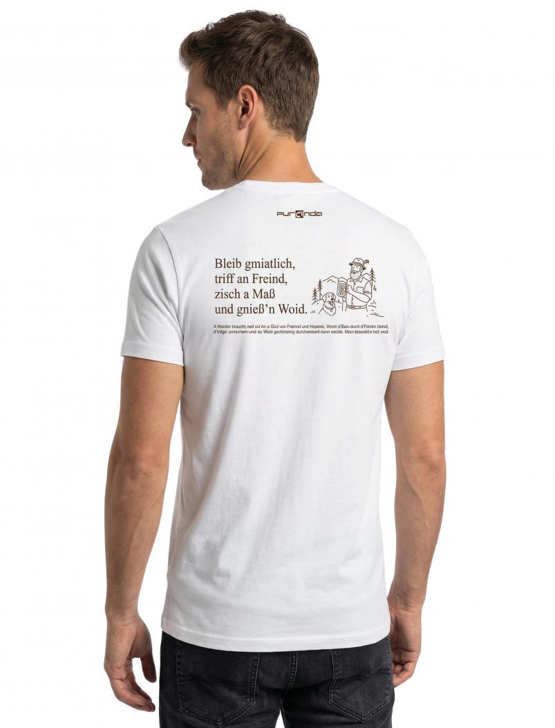puranda T-Shirt WOS KIMMT - weiss - hinten Model