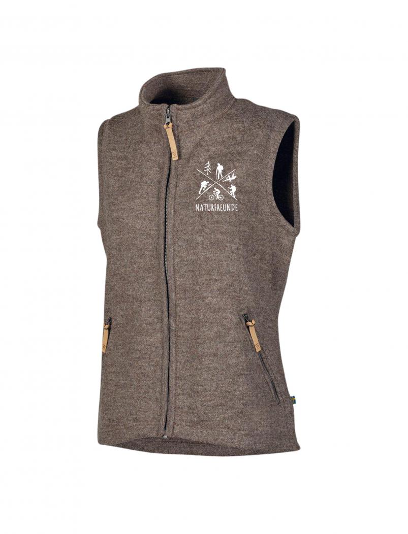 Preview: puranda WOLLWESTE NATURFREUNDE CHAM nutmeg - Wollweste