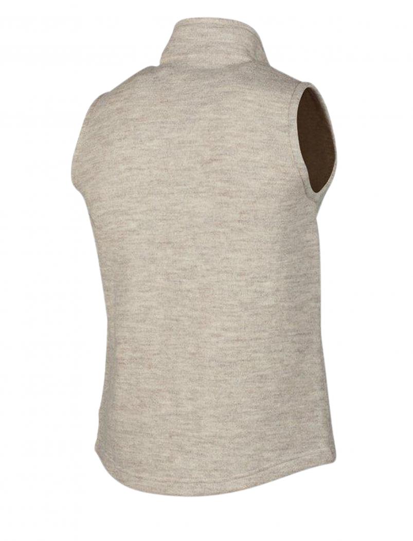 Preview: puranda WOLLWESTE NATURFREUNDE CHAM - birch - Wollweste hinten