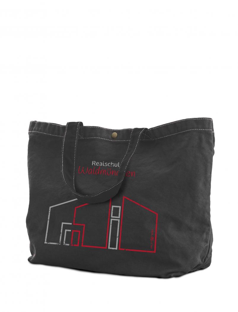 Tasche Canvas REALSCHULE WALDMÜNCHEN - 15 l - denim