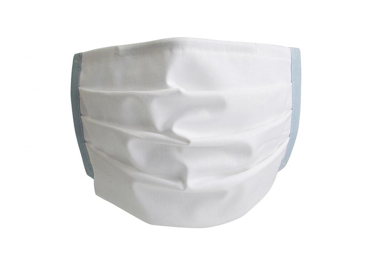 Stoffmaske - Mundbedeckung - weiss