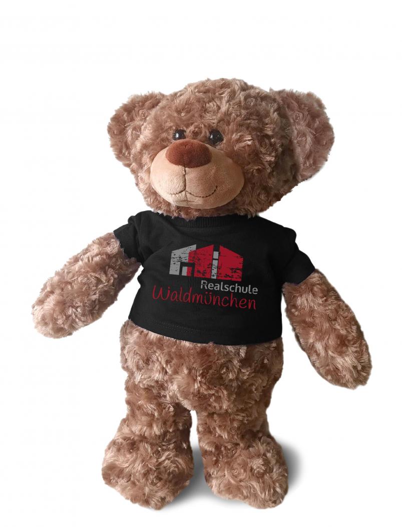 Teddy mit Tshirt REALSCHULE WALDMÜNCHEN - 35 cm - Plüschtier