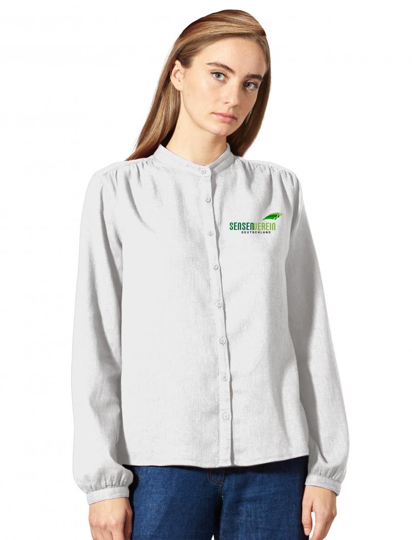 puranda Bluse Hanf SENSENVEREIN - weiss - Model nah