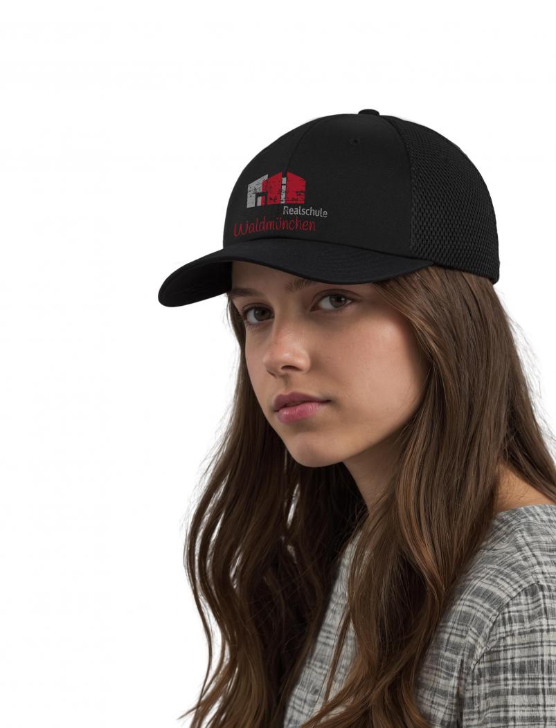 puranda REALSCHULE WALDM*ÜNCHEN Ballcap - schwarz - Model Mädchen