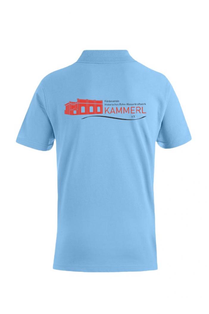 puranda Poloshirt FÖRDERVEREINS HISTORISCHES BAHNWASSERKRAFTWERK KAMMERL e.V- alaskian blue - Poloshirt hinten
