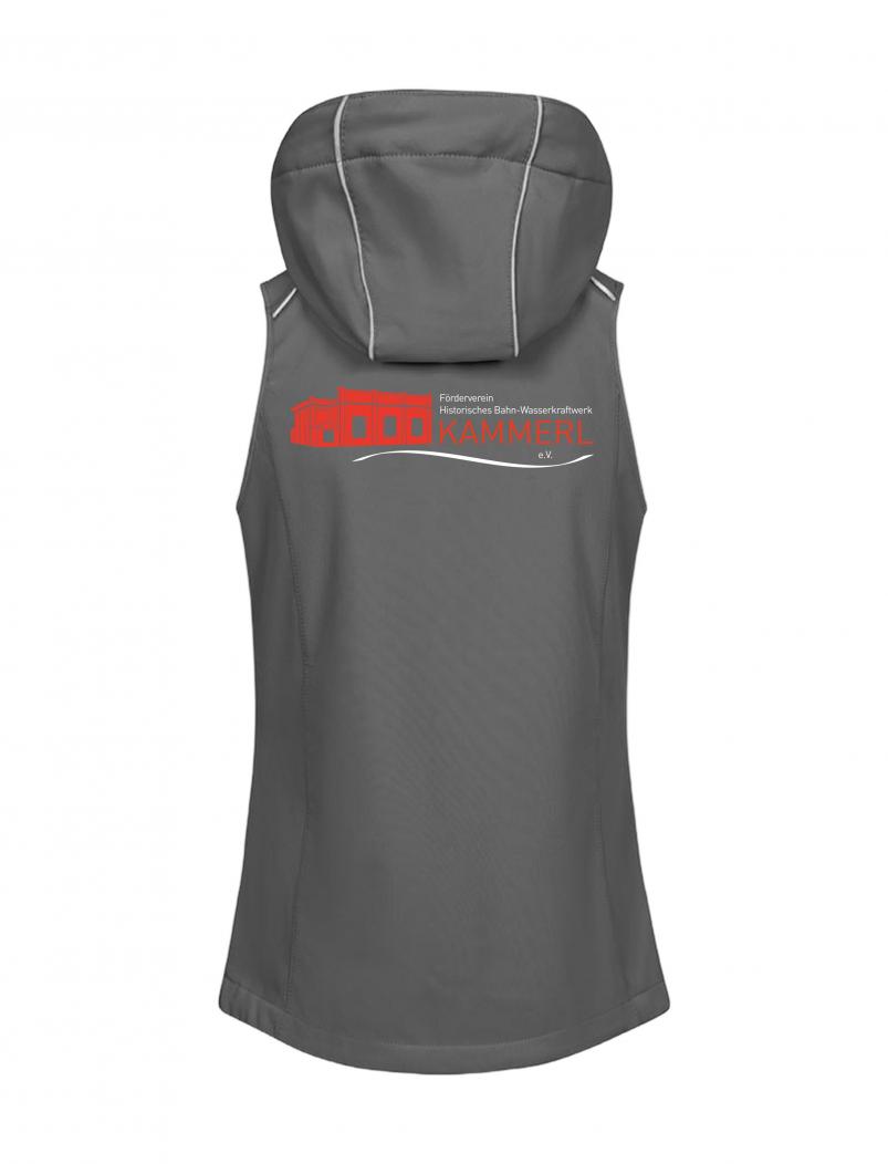 puranda KAMMERL Softshellweste - hellblau - Kragen abnehmbar