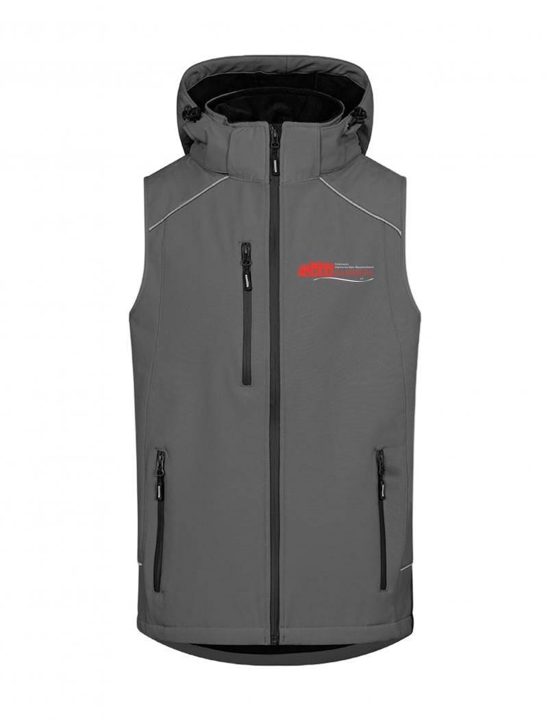 puranda KAMMERL Softshellweste - hellblau - Rückseite