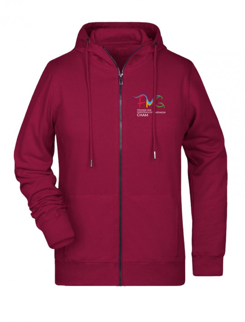 puranda Sweatjacke - FMG CHAM - weinrot - Hoodie