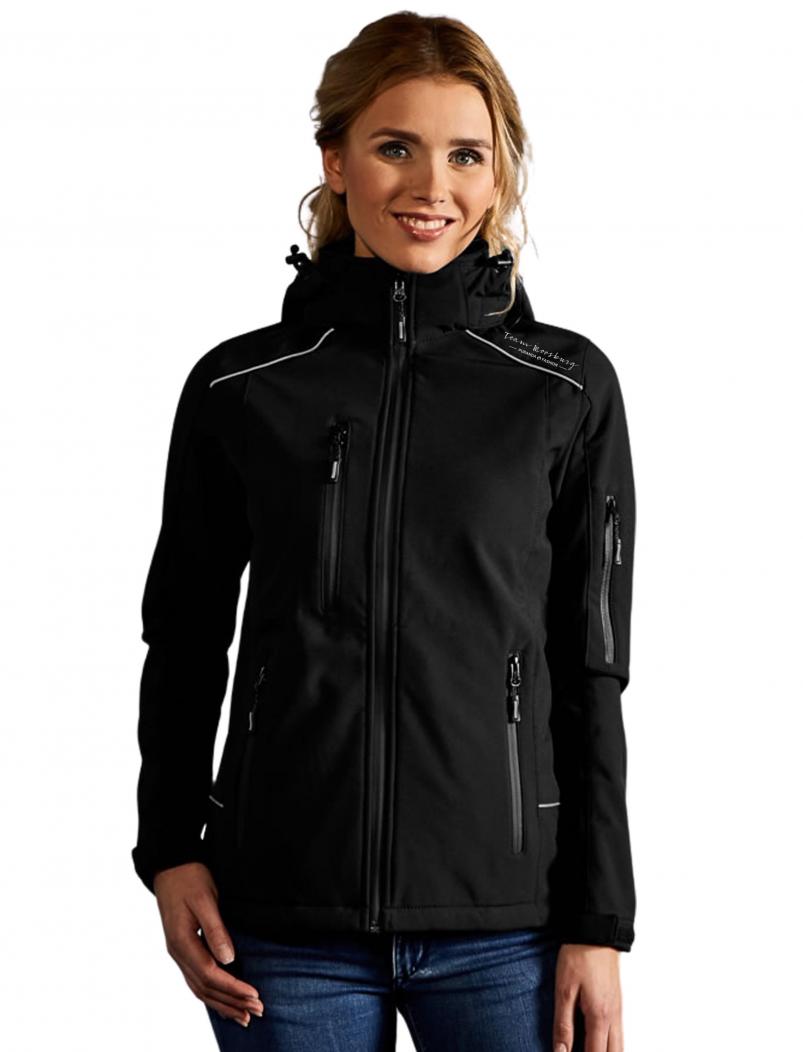 puranda TEAM MOOSBURG Softshelljacke - schwarz - Model nah