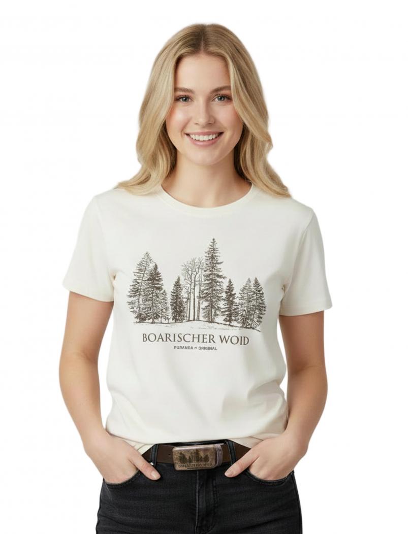 puranda T-Shirt - BOARISCHER WOID - natur - Model