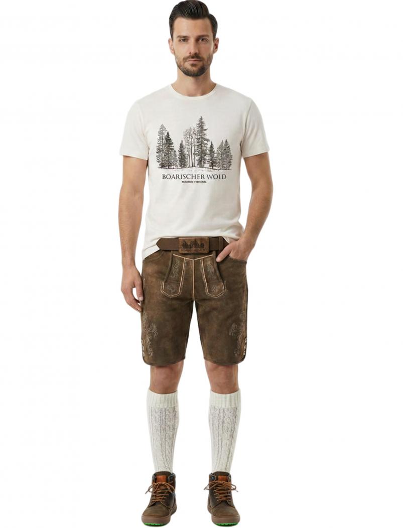 puranda T-Shirt - BOARISCHER WOID - natur - Model