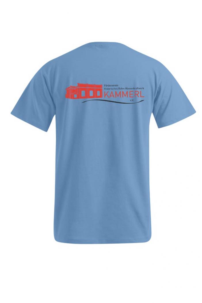 puranda T-Shirt FÖRDERVEREINS HISTORISCHES BAHNWASSERKRAFTWERK KAMMERL e.V- alaskian blue - Tshirt hinten