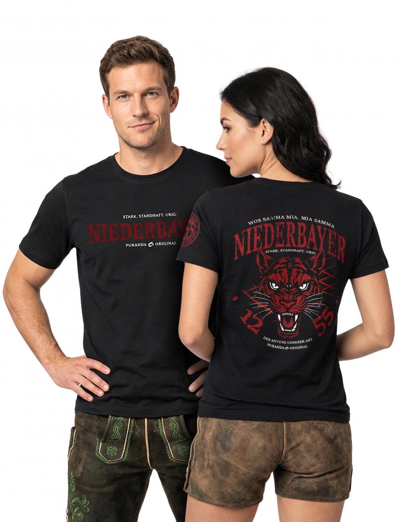 puranda T-Shirt Niederbayer - schwarz - Model01nah