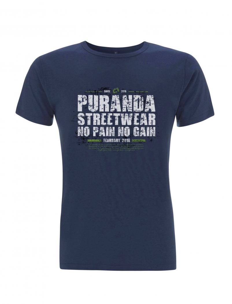 puranda T-Shirt NO PIAN NO GAIN - denim - Tshirt