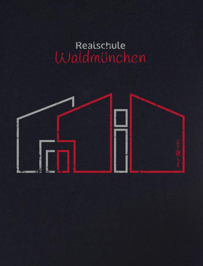 puranda T-Shirt - REALSCHULE WALDMÜNCHEN - schwarz - Motiv