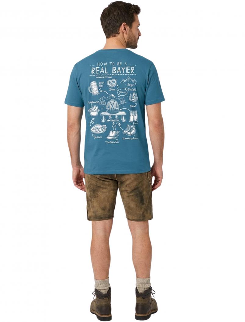 puranda T-Shirt Real Bayer - blaus - Model01