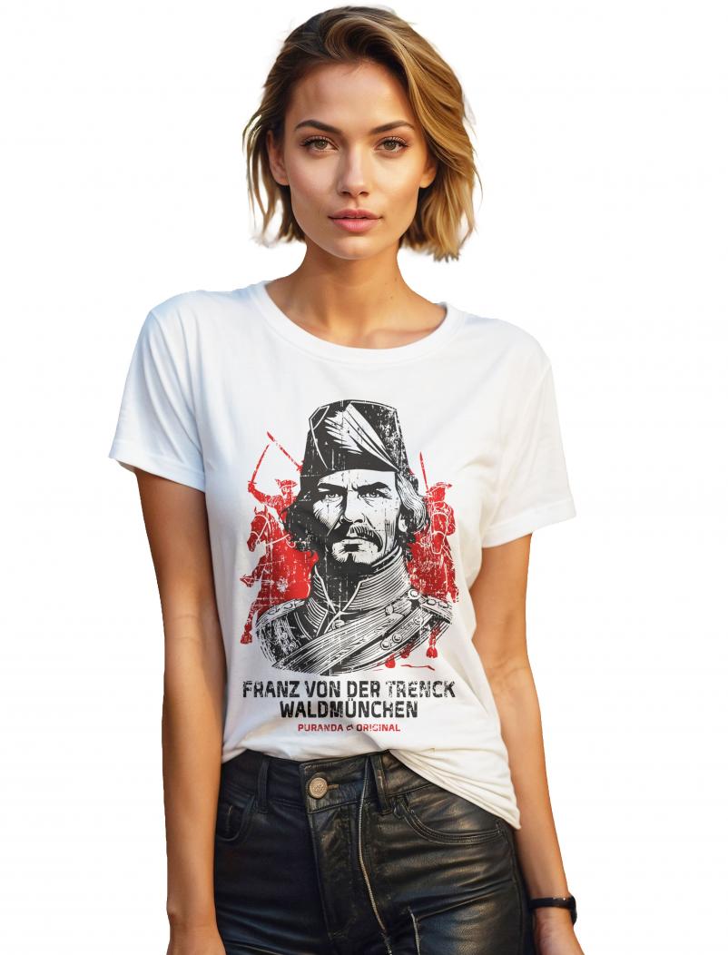 puranda T-Shirt TRENCK - weiss- Model01nah