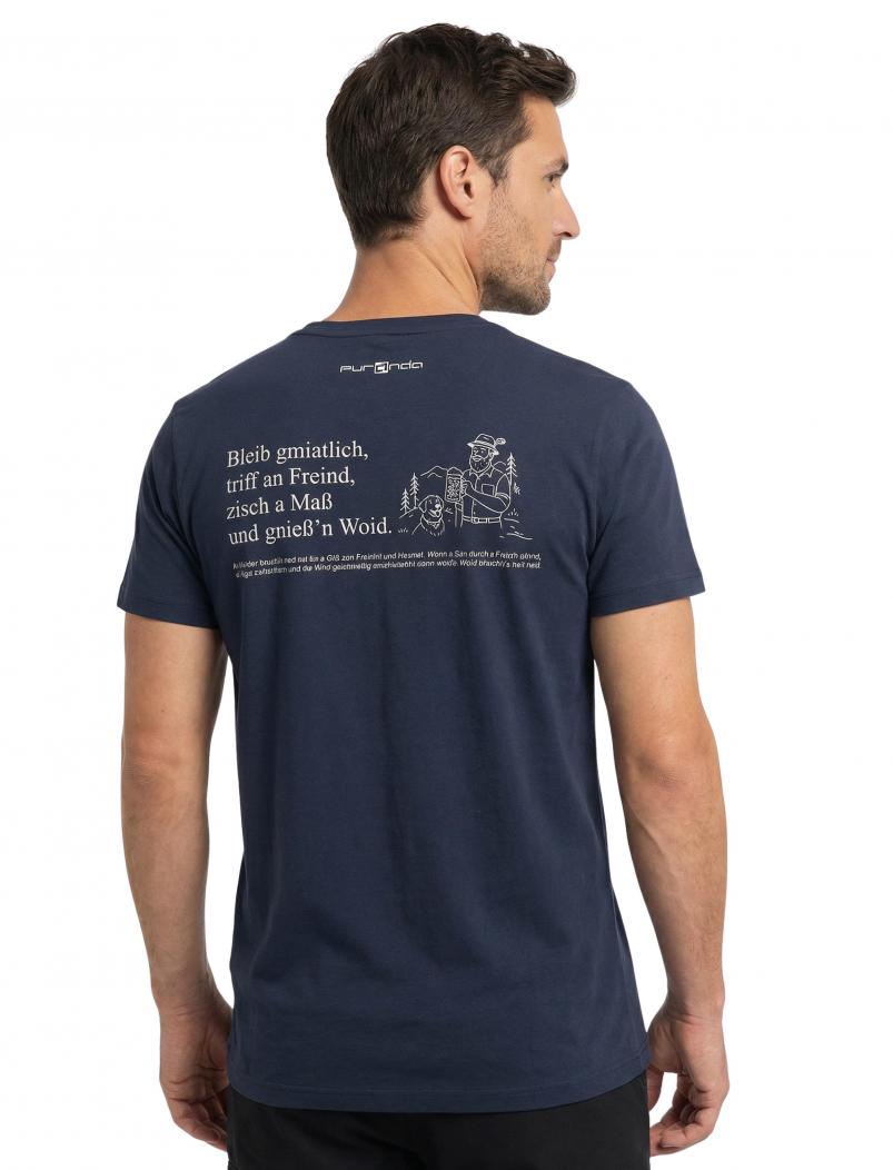 puranda T-Shirt WOS KIMMT - denim - hinten Model