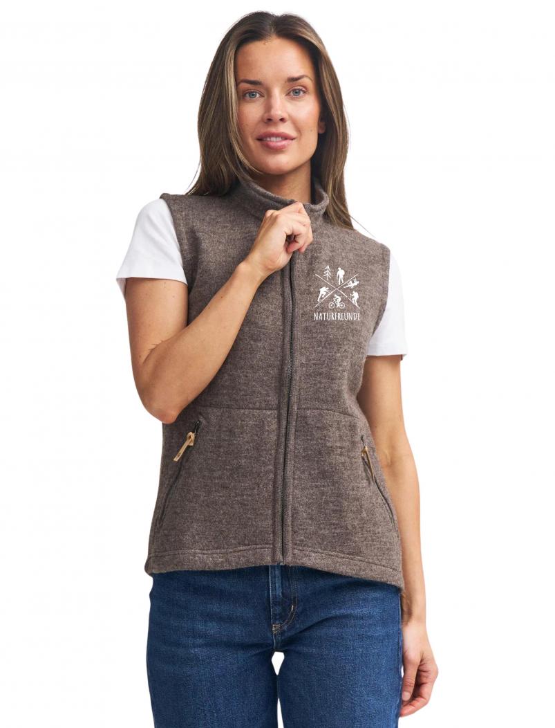 puranda WOLLWESTE NATURFREUNDE CHAM - nutmeg - Model nah