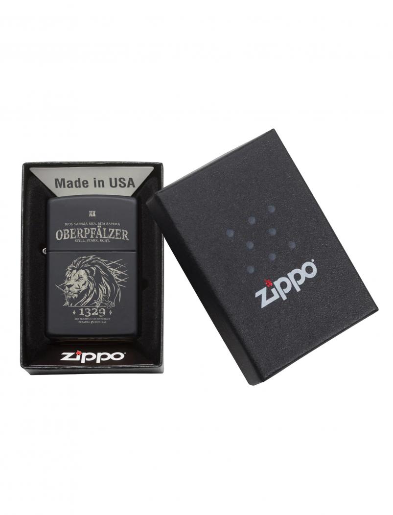 puranda Zippo - OBERPFÄLZER - matt schwarz - Geschenk